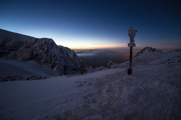 Tatra Mountains in Winter - Wielka turnia