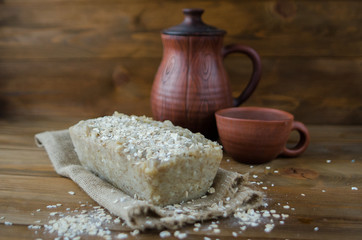 soap, pastries, still life, dessert, village, honey, hops, cinnamon, spices, milk, oatmeal, chocolate, flax, mint