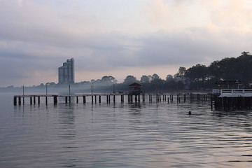 Obraz premium Bang Saray boat harbor Thailand