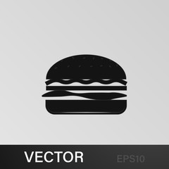 hamburger illustration. Element of meat product icon for mobile concept and web apps. Isolated hamburger icon can be used for web and mobile. Premium icon on white background