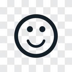 Fototapeta premium Smile vector icon, simple sign for web site and mobile app.