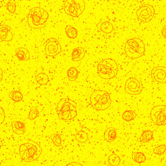 Hand Drawn red Snowflakes Christmas Seamless Patte