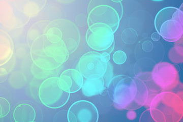 Fondo de destellos de varios colores con efecto bokeh