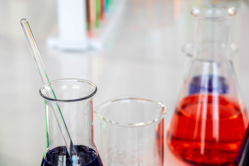 concept of medical, chemicals or scientific laboratory research and Innovation in the laboratory. Scientific equipment for laboratory use Various laboratory equipment for laboratories