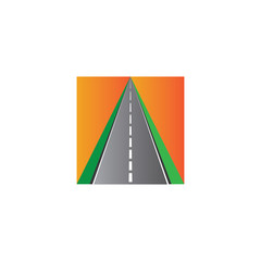 Road icon isolated on white background.