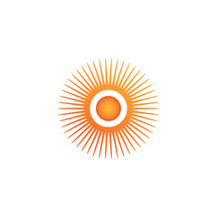 sun logo vector design template. sun icon element collection.