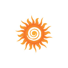 sun logo vector design template. sun icon element collection.
