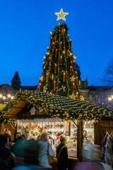 Souvenirs shop on Christmas market, Birmingham UK