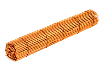 Roll of bamboo curtain