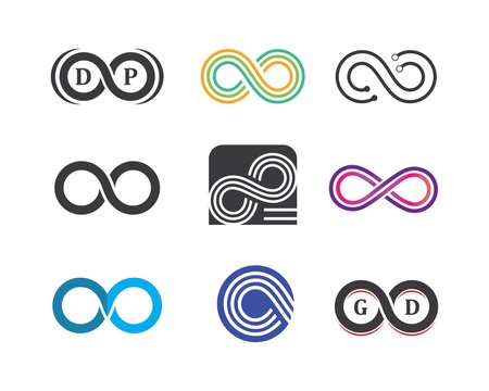 Infinity logo icon vector illustration design