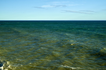 Waves sea coast beach storm.