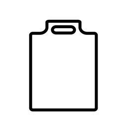 Cutting Board Icon Vector Simple Design