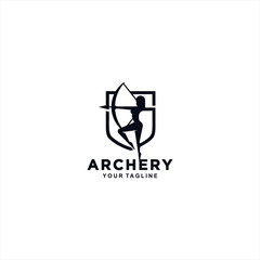 Archery logo design template inspiration