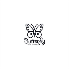 Butterfly Logo Design Vector Illustration Template Idea