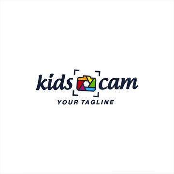 Camera logo design template idea