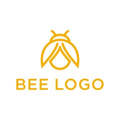 Nature Bee Honey Logo Vector