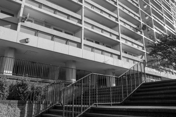 Black and white Aberdeen Street Photography: building