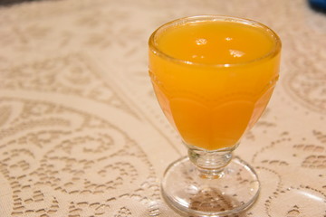 Orange Juice on the table