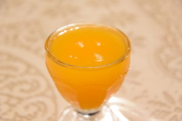 Orange Juice on the table