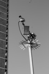 Security camera in front of an Aberdeen building