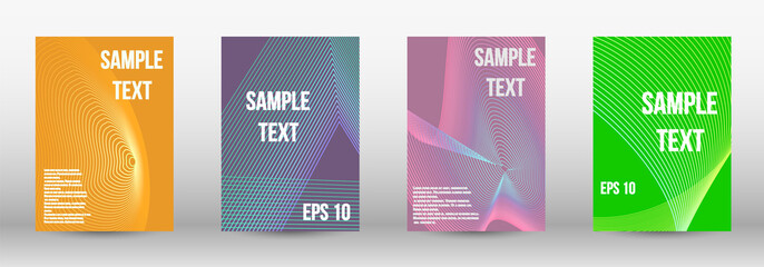 Geometric template with lines 