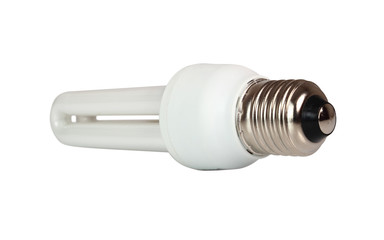 Energy Saving Light Bulb. Lights-U Lamp. Isolated with clipping path.