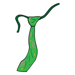 Tie icon. Vector illustration of a tie. Hand drawn tie.