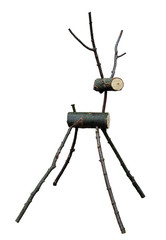 Christmas wooden reindeer
