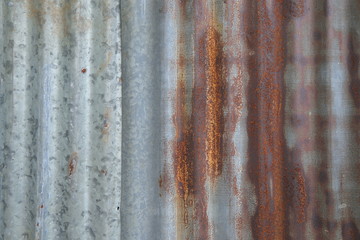 old vintage grunge rusty zinc wall surface pattern background 
