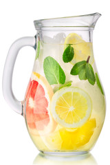 Graoefruit mint lemon drink jug, paths