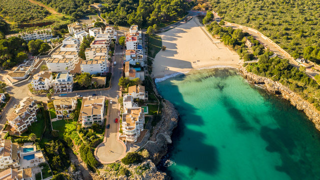 the Bay of Cala Ferrera Majorca, Spain