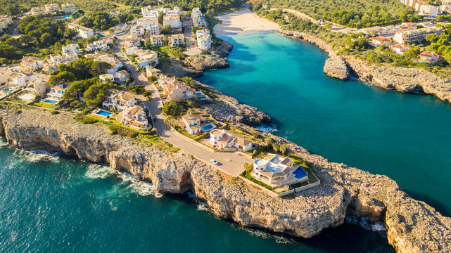the Bay of Cala Ferrera Majorca, Spain