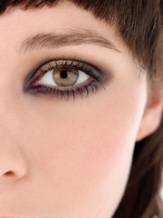 Extreme Closeup Of An Eye Makeup