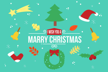 Wish You A Merry Christmas | Christmas Vector 