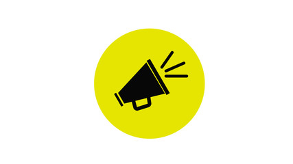  megaphone icon, illustration filled icon