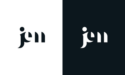  Minimalist abstract letter JEM Logo. This logo icon incorporate with letter j,em in the creative way.