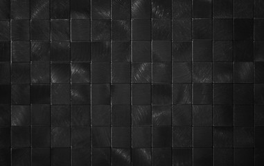 Close up of dark metallic color tiles