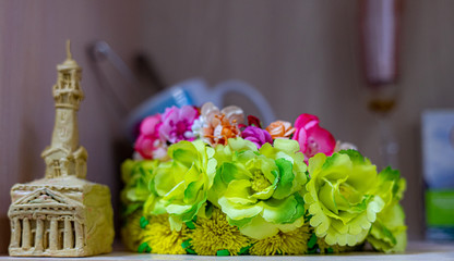 wedding cake with flowers