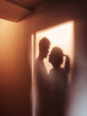 Couple in love - shadow