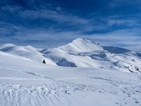 Winter landscape in the Italian alps