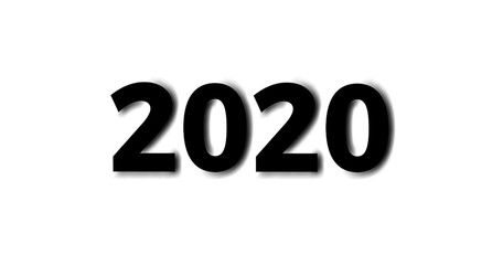 Happy new year 2020 text effect