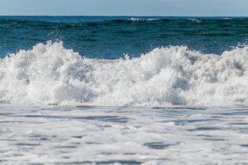 Relaxing just by watching the waves splash