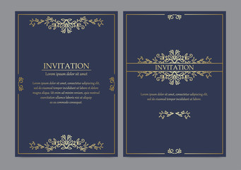 Collection of luxury invitation card