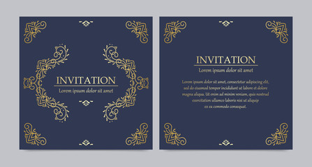Collection of luxury invitation card