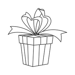 gift box with decorative bow icon