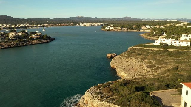 the Bay of Cala Ferrera Majorca, Spain