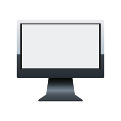 computer monitor icon, colorful design