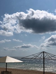 blue sky and clouds