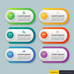  Infographics banner template 6 options