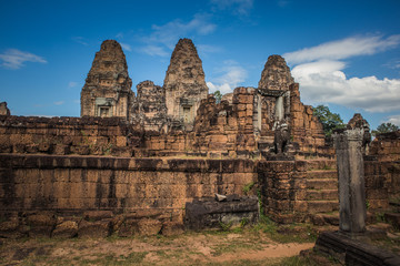 ta prohm temple in angkor cambodia